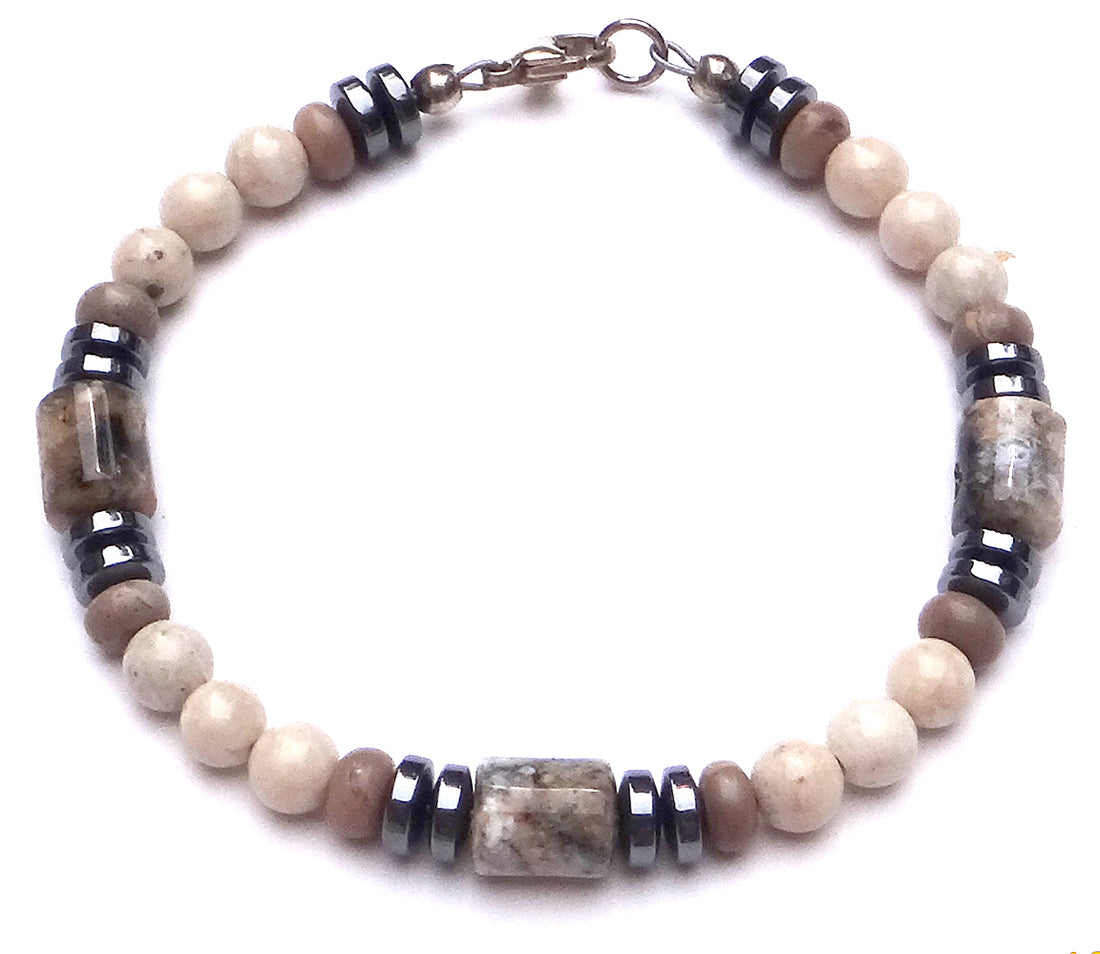 Mens Opal Bracelet, WISE FINANCIAL DECISIONS Healing Crystals Bracelet, Jewels for Gents