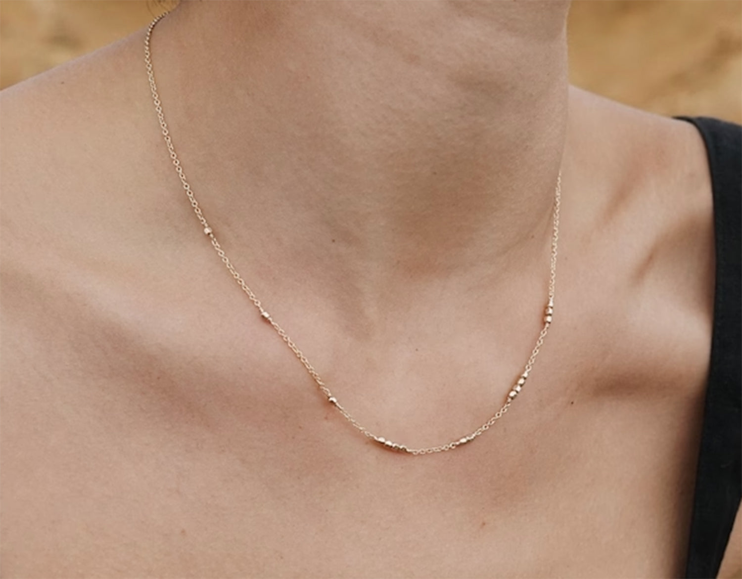 Morse Code Necklace in 14K Gold Filled, Custom Order Accepted,