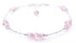 Pastel Pink Tourmaline October Birthstone Anklet Silver Handmade Crystal Beaded Ankle Bracelets