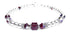 Garnet Bracelet, Crystal Beaded Bracelets for Women, Red Garnet Jewelry, January Birthstone, Capricorn Birthday Gifts for Her in Gold & Sterling Silver