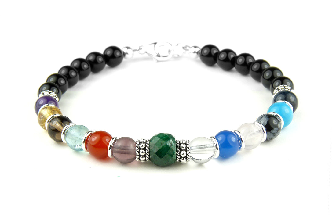 Emerald May Sobriety Anniversary Bracelet, Sobriety Gifts Recovery Jewelry 12 Step AA Jewelry SobrietyStones