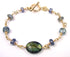 14K GF Meditation Bracelet, Spiritual Enlightenment Crystal Bracelet for Women