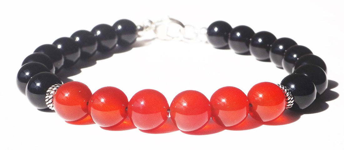 CREATIVITY Mens Carnelian Bracelet , Sacral Chakra Stone Crystals Bracelet, Jewels for Gents