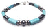 Mens Turquoise Bracelet for Wise Choices & Decisions Throat Chakra Bracelet, Jewels for Gents