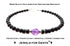 Amethyst Bracelet, February Birthstone Jewelry, Aquarius Bracelet, Mens Custom Personalized Gemstone Beaded Black Onyx Birthday Gift