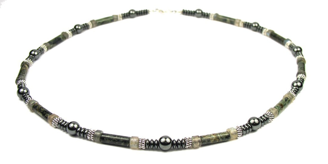 12-PASSION Mens Beaded Necklace, Handmade Kundalini Necklace, Jasper Crystal Healing Gemstone JEWELS FOR GENTS