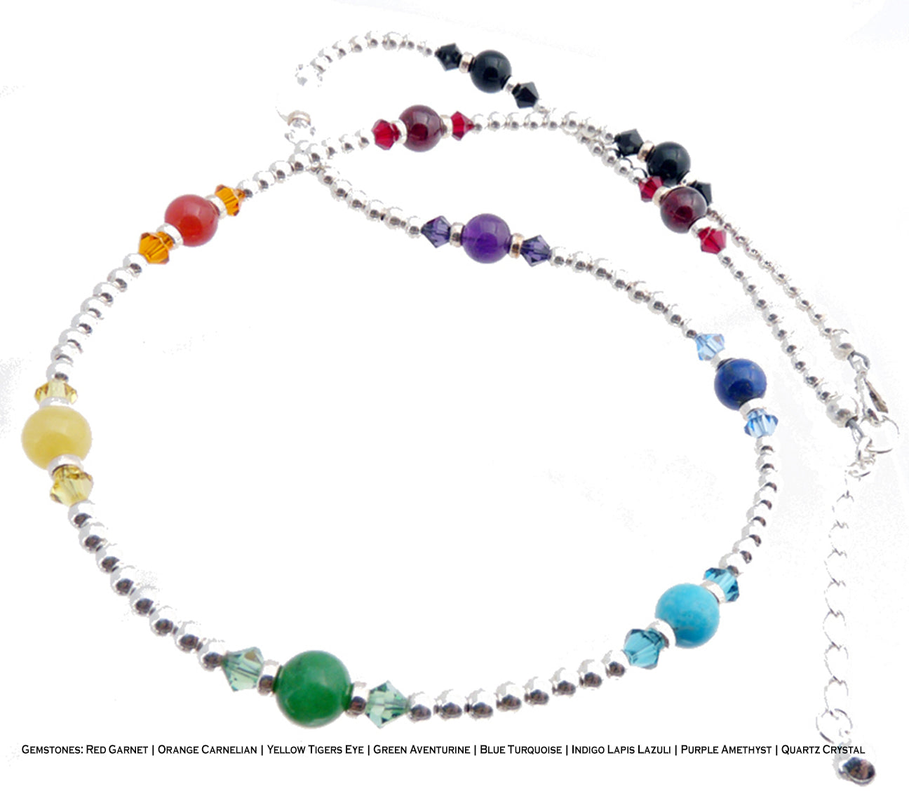 Chakra Necklaces, Chakra Balancing, Crystal Healing, Yoga, Reiki, Mala Necklaces