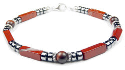 Mens Root Chakra Bracelets | ENERGY | ACTION | LEADERSHIP | Crystal Healing Jewelry