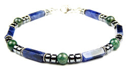 Mens Brow Chakra Bracelets | KNOWLEDGE | INTEGRITY | INTUITION |