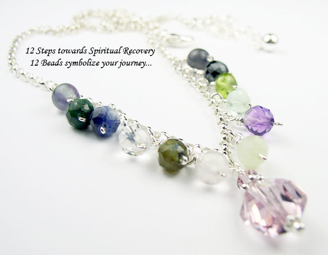Sobriety Necklaces, Discreet Recovery AA Gifts, Sober Anniversary Sponsor Gifts