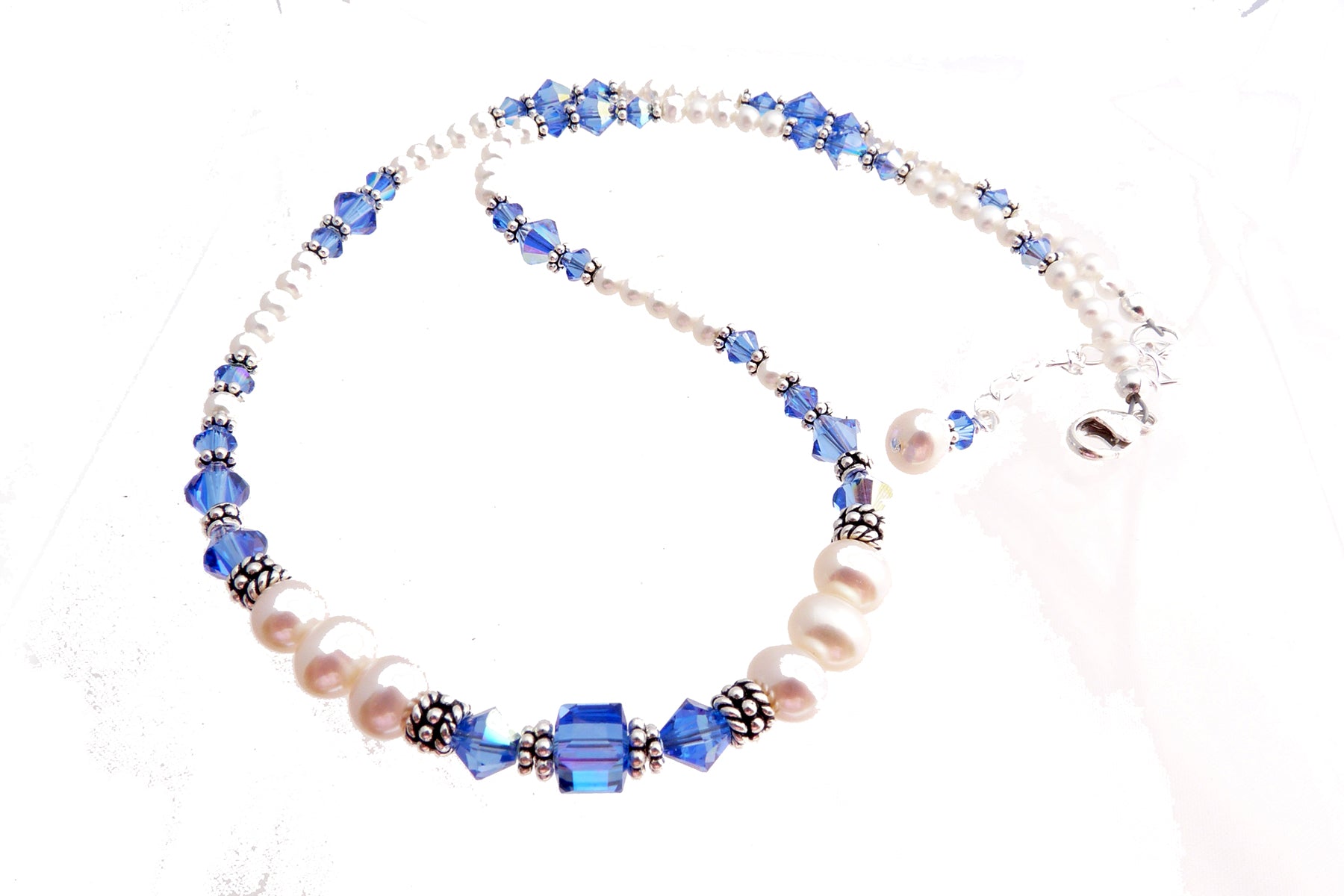 Freshwater Pearl Necklaces, Birthstone Jewelry, Genuine Austrian Crystals