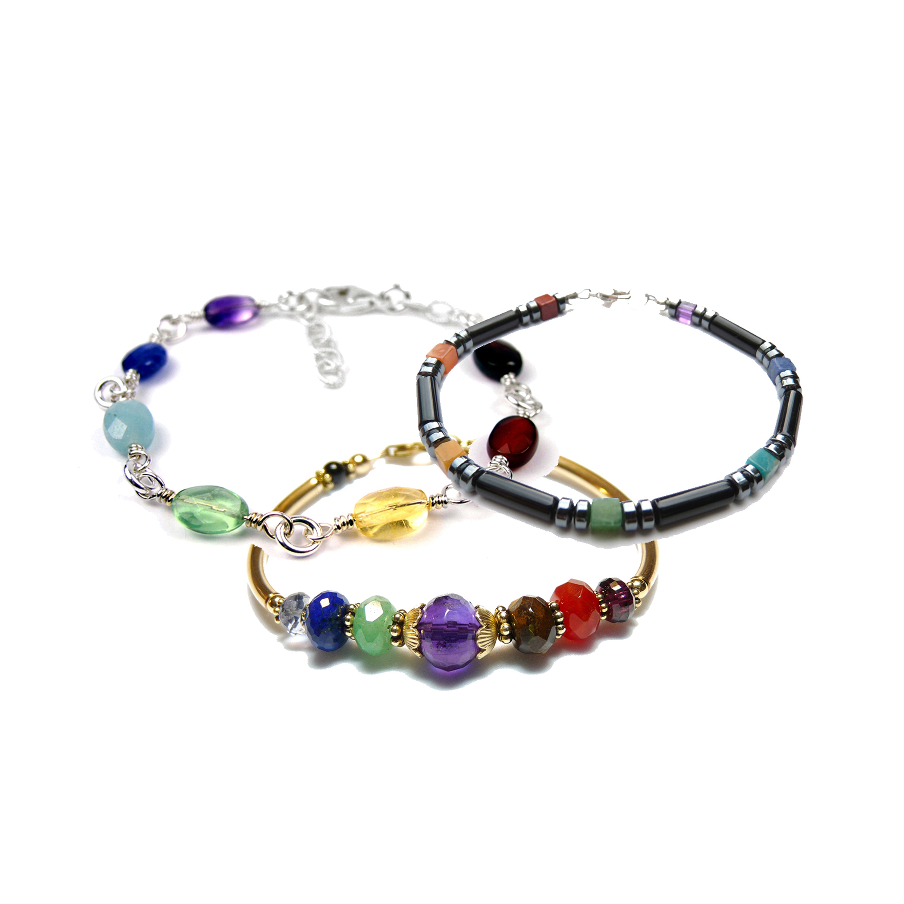 We have an extensive line of Authentic Chakra Bracelets.... over 50 designs! 