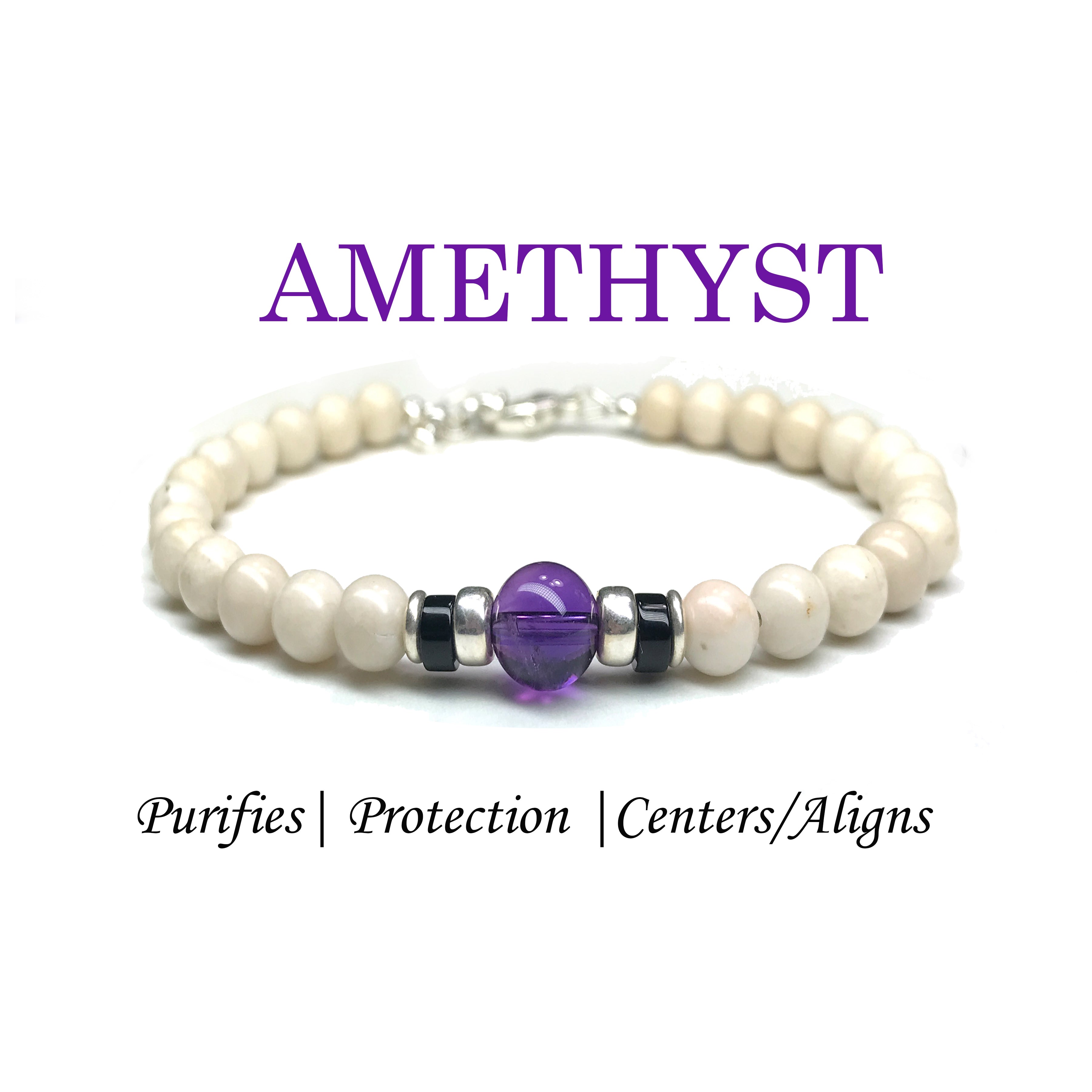 Zodiac Collection - Pink Jade Stone Bracelet with Aquarius Sterling Silver  Charm | T. Jazelle