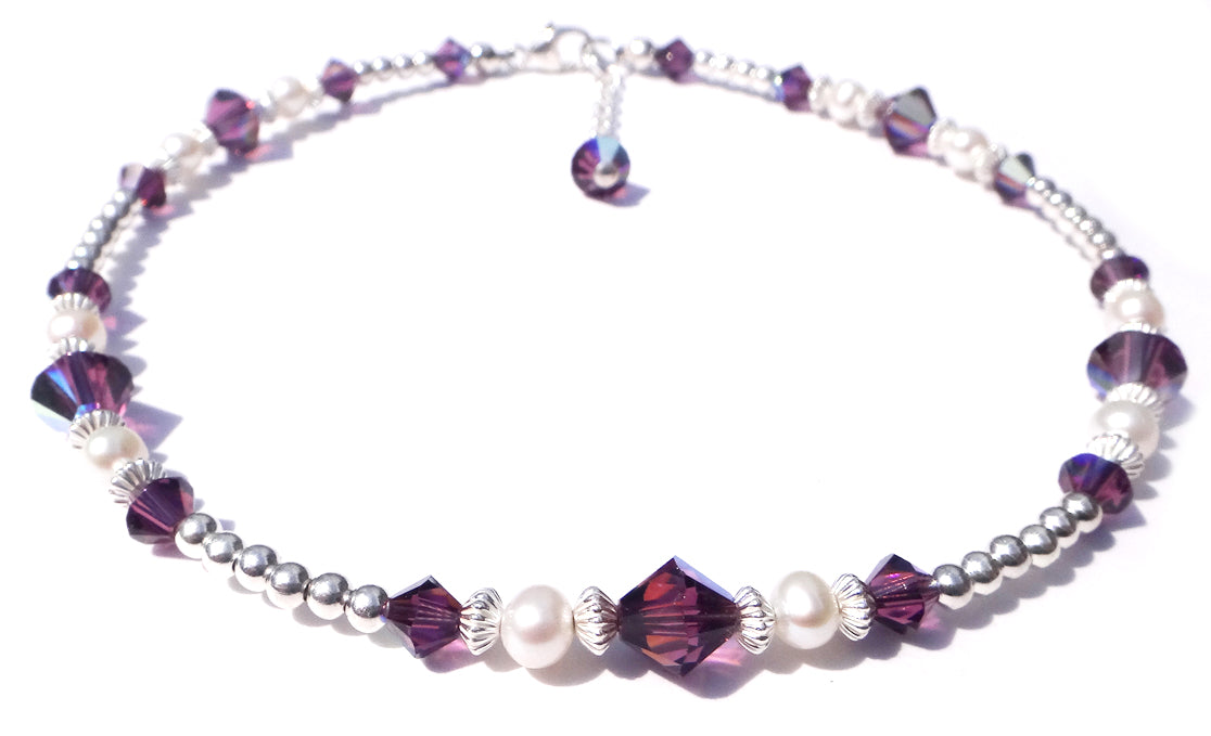 Handmade Beaded Jewelry using Genuine Swarovski Crystals and Sterling Silver or 14K Gold Filled.