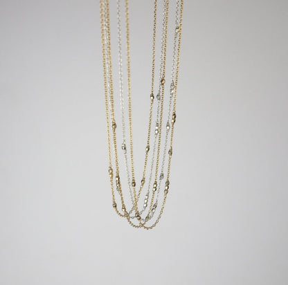 Morse Code Necklace in  14K Gold Filled, Custom Order Accepted,