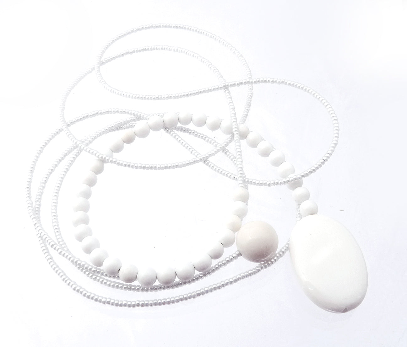 HARMONY White Jade Lariat Necklace Diane Keaton Lasso Necklace Somethings Gotta Give