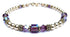 14K GF Amethyst Bracelets, February Birthstone Bracelets, Purple Beaded Bracelets, Crystal Jewelry