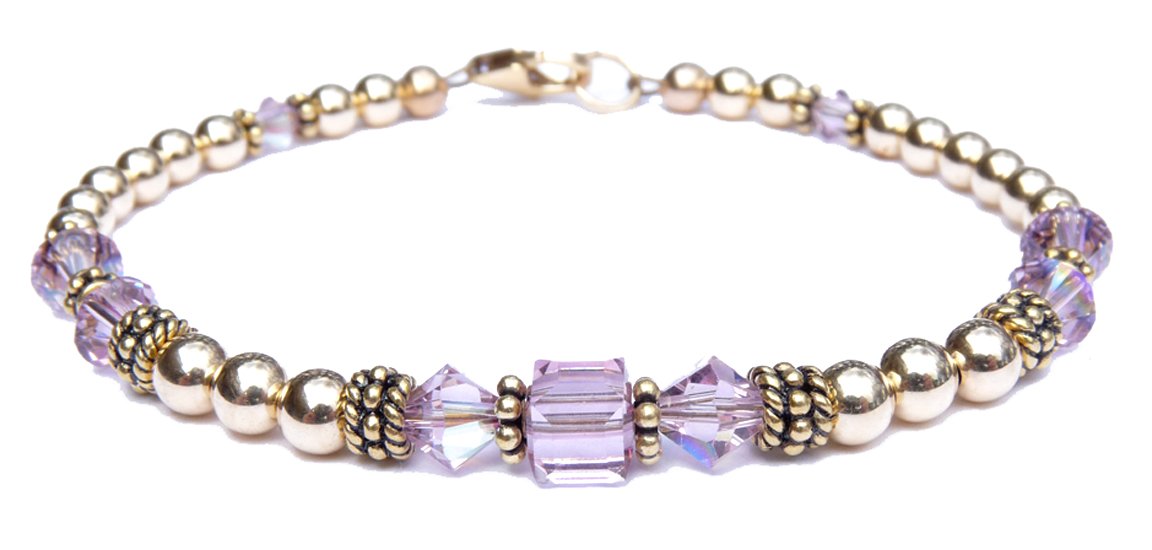 Alexandrite Bracelets, June Birthstone Bracelets, Beaded Crystal Jewelry