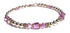 14K GF Tourmaline Bracelets, October Birthstone Bracelets, Pink Beaded Bracelets, Crystal Jewelry