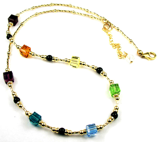 Crystal Authentic Chakra Necklace 7 Stone Chakra Balancing, Alignment ...