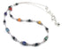 Sterling 7 Chakra Necklace Balance, Align Healing Crystals NEC-CHA06