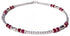 Red Ruby Anklet, July Birthstone Anklet, Handmade Gemstone Anklet, 925 Sterling Silver Anklet