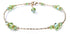 Peridot August Birthstone Anklets, Gold Handmade Crystal Beaded Ankle Bracelets