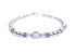 Clear Crystal Bracelets, April Birthstone Bracelets, Handmade Silver Clear Crystal Jewelry Bracelets