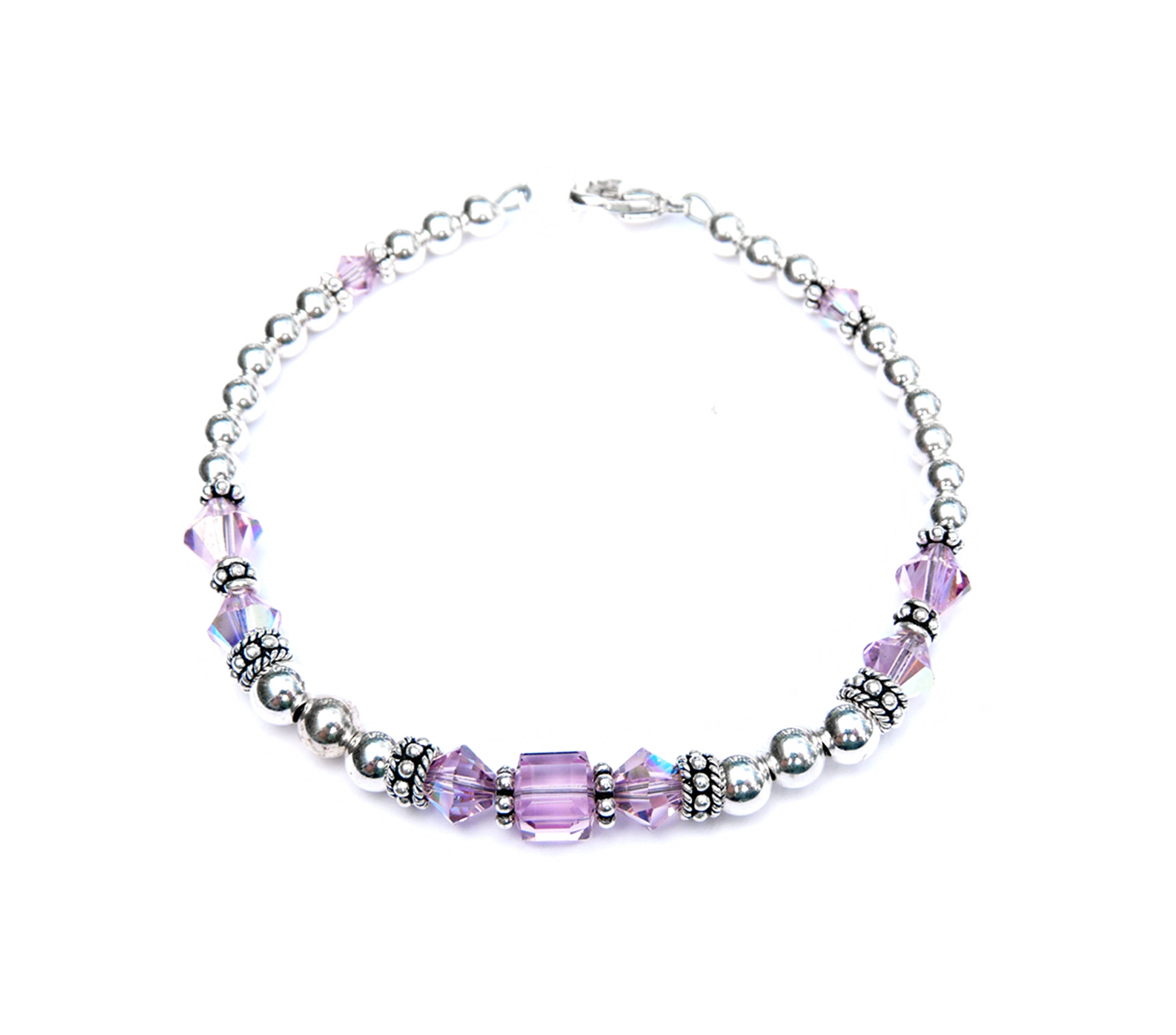 Pearly Purple Bracelet -  Canada  Purple beaded bracelets, Purple  bracelet, Handmade bracelets
