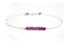 Amethyst Bracelet, Personalized Letter Initial Name Bracelet, Gemstone Bar Bracelet, Birthstone Jewelry, Handmade Sterling Silver Adjustable