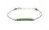 Peridot Bracelet, Personalized Letter Initial Name Bracelet, Gemstone Bar Bracelet, Birthstone Jewelry, Handmade Sterling Silver Adjustable