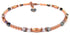 Handmade Copper Anklets, Beaded Anklets, Aura Crystal April Birthstone Anklets