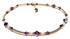 Handmade Gold Amethyst Anklet, February Birthstone Anklet, Gold Beaded Ankle Bracelet