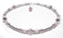 Silver Alexandrite Birthstone Beaded Anklet.  Colorful Crystal Jewelry Anklet Bracelets for Women