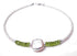 Handmade Silver Freshwater Pearl Gemstone Beaded Anklets Peridot August