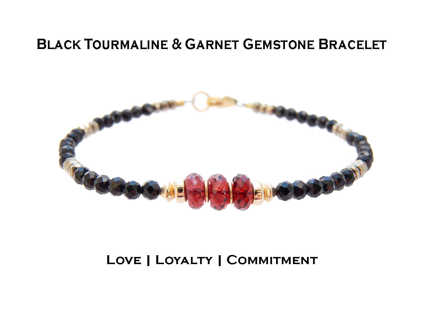 Garnet Bracelet, Spinel Gemstone Bead Bracelets for Women, Red Garnet Jewelry, January Birthstone, Birthday Gifts for Her in Gold & Sterling Silver 6