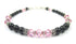 Tourmaline Bracelets, October Birthstone Bracelets, Pastel Light Pink Beaded Bracelets, Crystal Jewelry