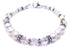 April Birthstone Bracelet, Genuine Freshwater Pearl Crystal Jewelry Beaded Bracelet