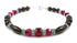 Garnet Bracelet, Crystal Beaded Bracelets for Women, Red Garnet Jewelry, January Birthstone, Capricorn Birthday Gifts for Her in Gold & Sterling Silver