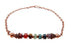 Dainty Chakra Bracelet, Copper Bracelet, Gemstone Healing Crystals Intention Jewelry B7029