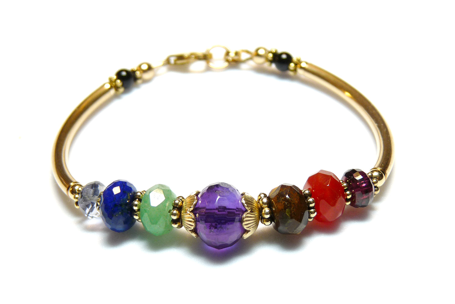 7 Chakra Bracelet with Crystals for Protection, Mindfulness Gifts, Gemstones for Meditation B7040