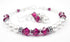 Freshwater Pearl Jewerly Sets: Real Pearl Bracelets Faux Red Ruby in Crystal Jewelry Birthstone Colors