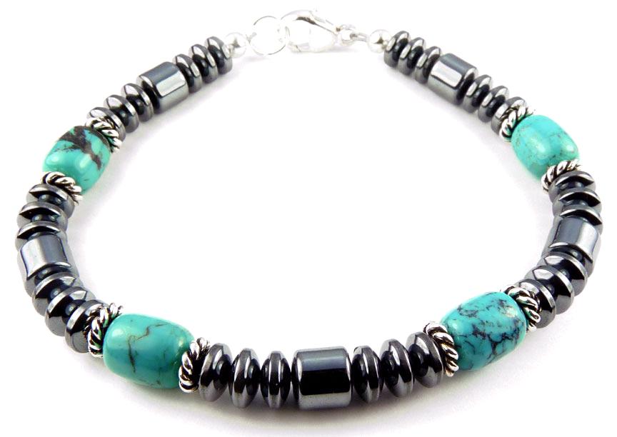 Blacksmith Turquoise Lion Bracelet for Women & Men- Turquoise Bracelet. |  Blacksmith Fashion