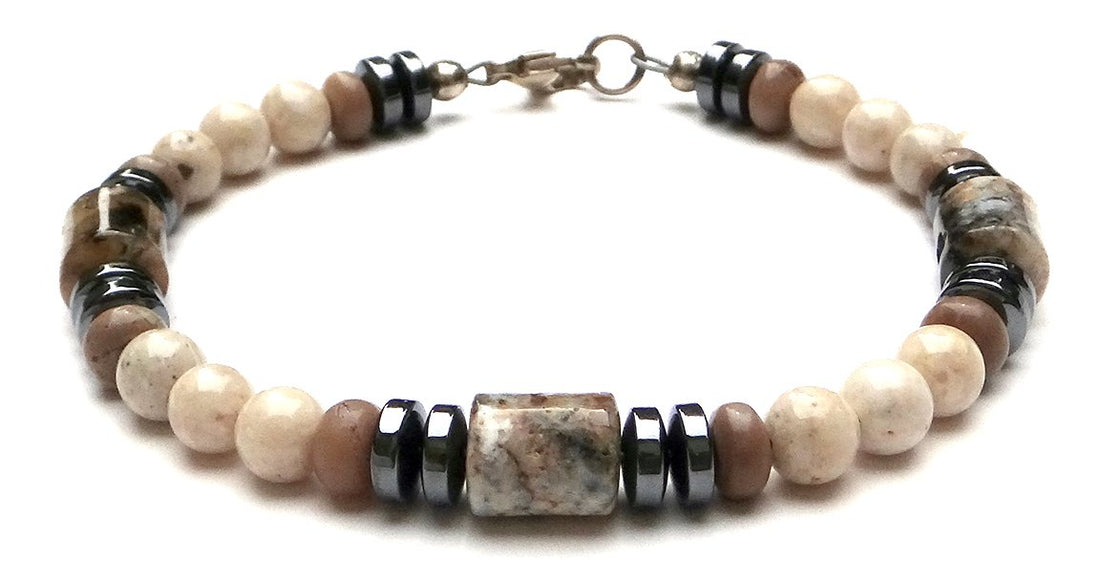 Mens Opal Bracelet, WISE FINANCIAL DECISIONS Healing Crystals Bracelet, Jewels for Gents