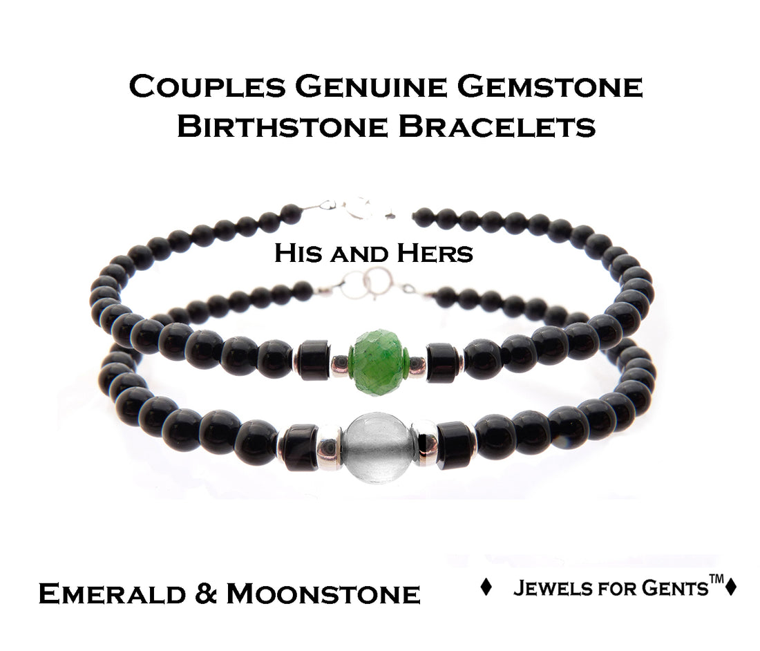 His and Her Bracelets, Couples Bracelet Set, Matching Couple Beaded Friendship Bracelet, Father Son