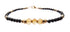 14Kt Citrine Birthstone Bracelet, November Gold or Silver Beaded Gemstone Bracelet; Stacker Jewelry Gift for Her, Dainty Minimalist Birthday Gift for Women