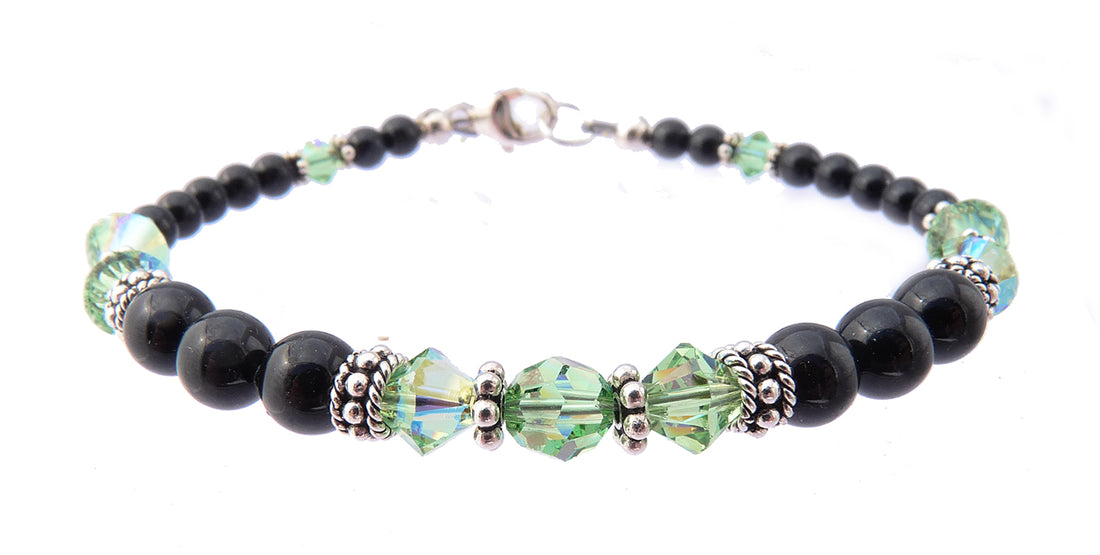 Peridot Bracelets, August Birthstone Bracelets, Green Beaded Bracelets, Crystal Jewelry