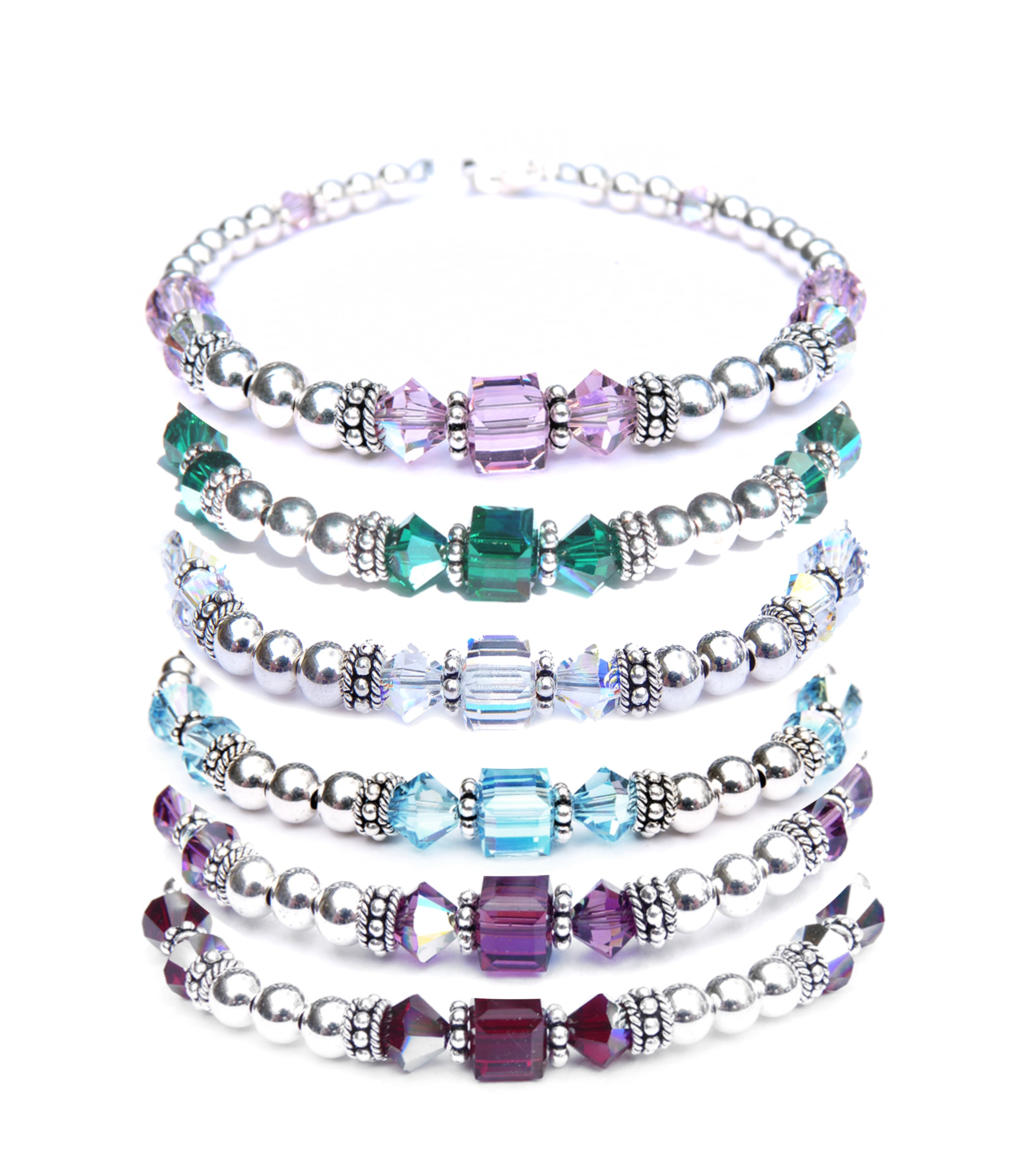 Handmade birthstone bracelets deals