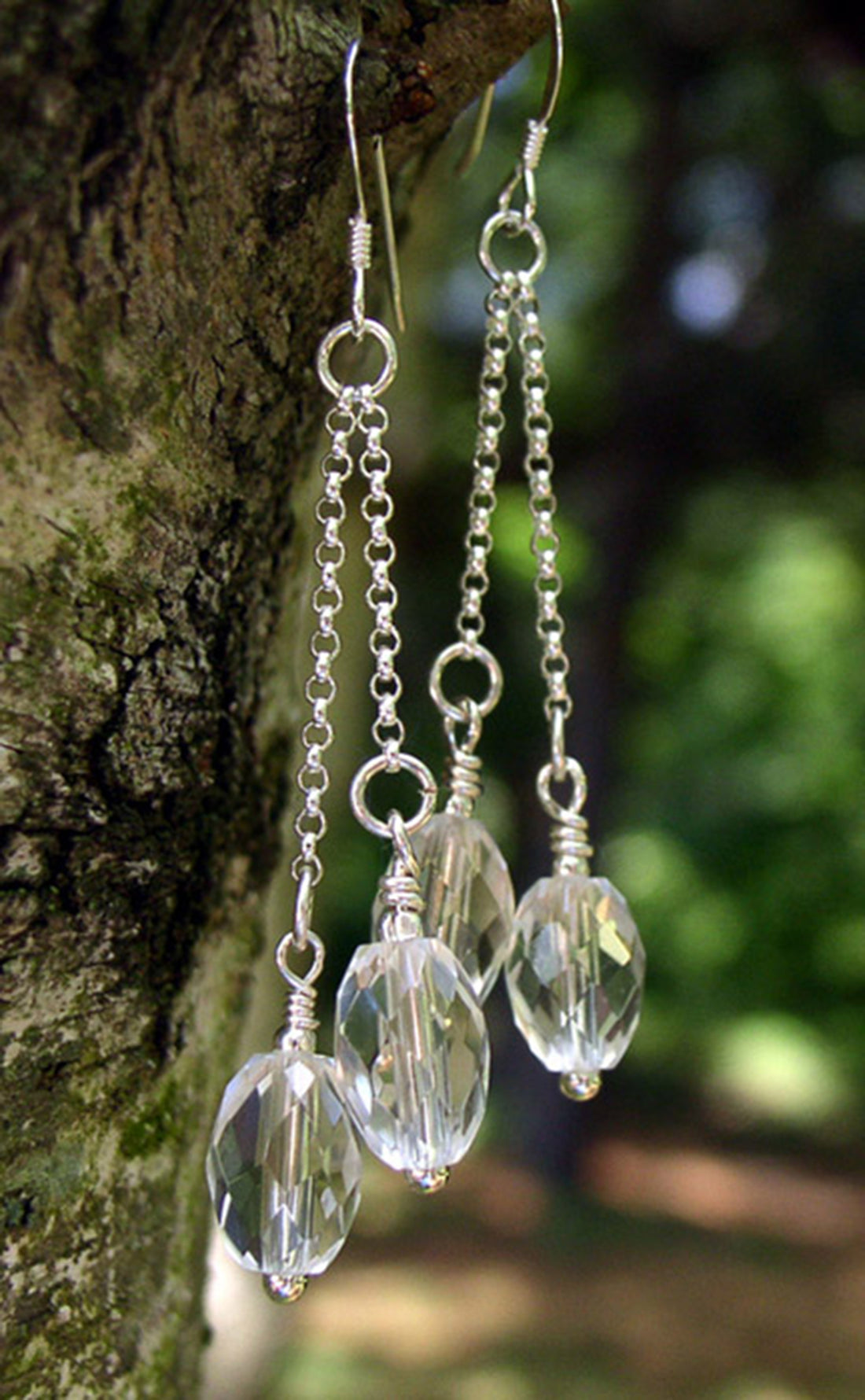 Crystal Chandelier Earrings | Wedding Earrings | Quartz Chandelier Earrings