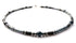 16-POSITIVITY Mens Beaded Necklace, Handmade Dumortierite Red Garnet Necklace Crystal Healing Gemstone JEWELS FOR GENTS
